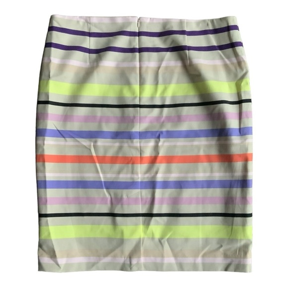 Lord & Taylor Striped Rainbow Colorblock Pencil skirt size 16 - Picture 2 of 4